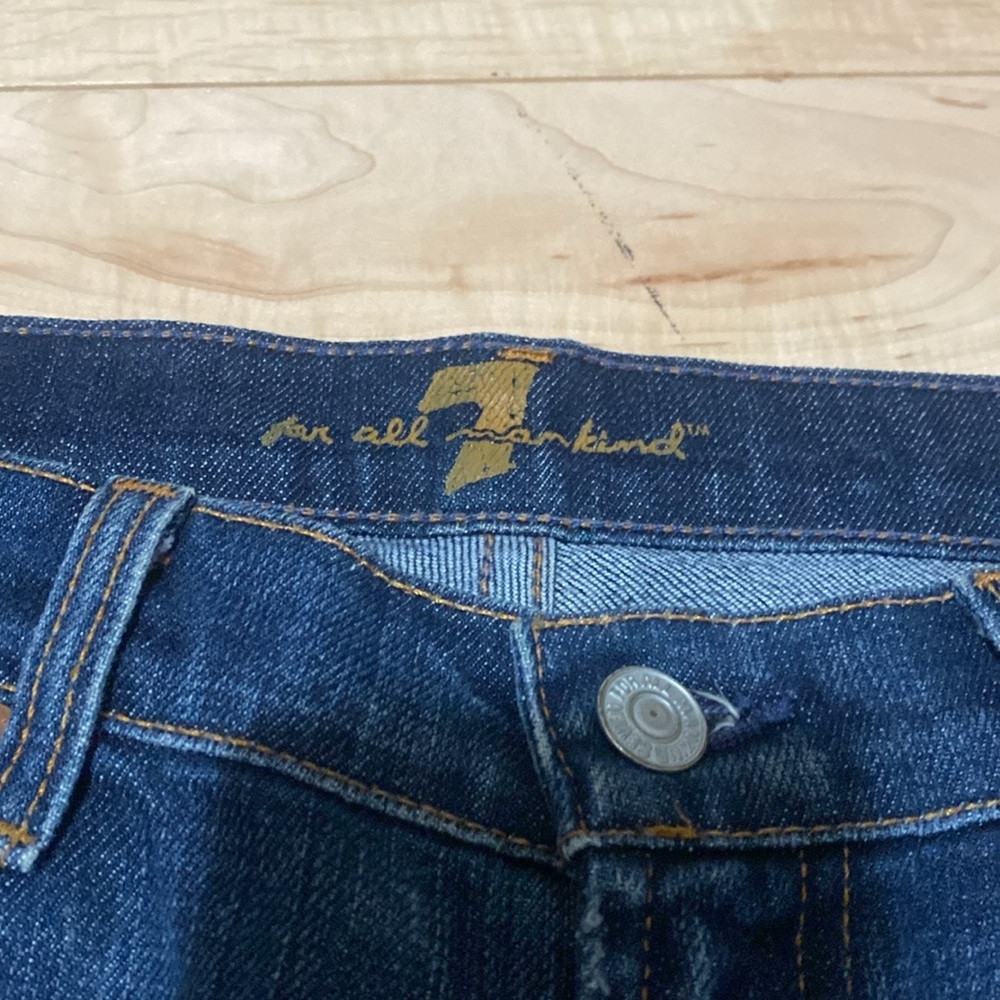 7 for all Mankind Dark Blue Denim Jeans - Picture 8 of 14